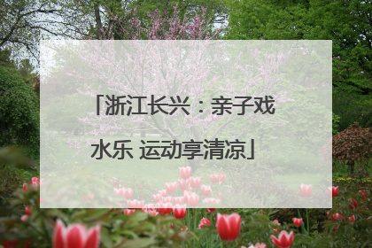 浙江长兴：亲子戏水乐 运动享清凉